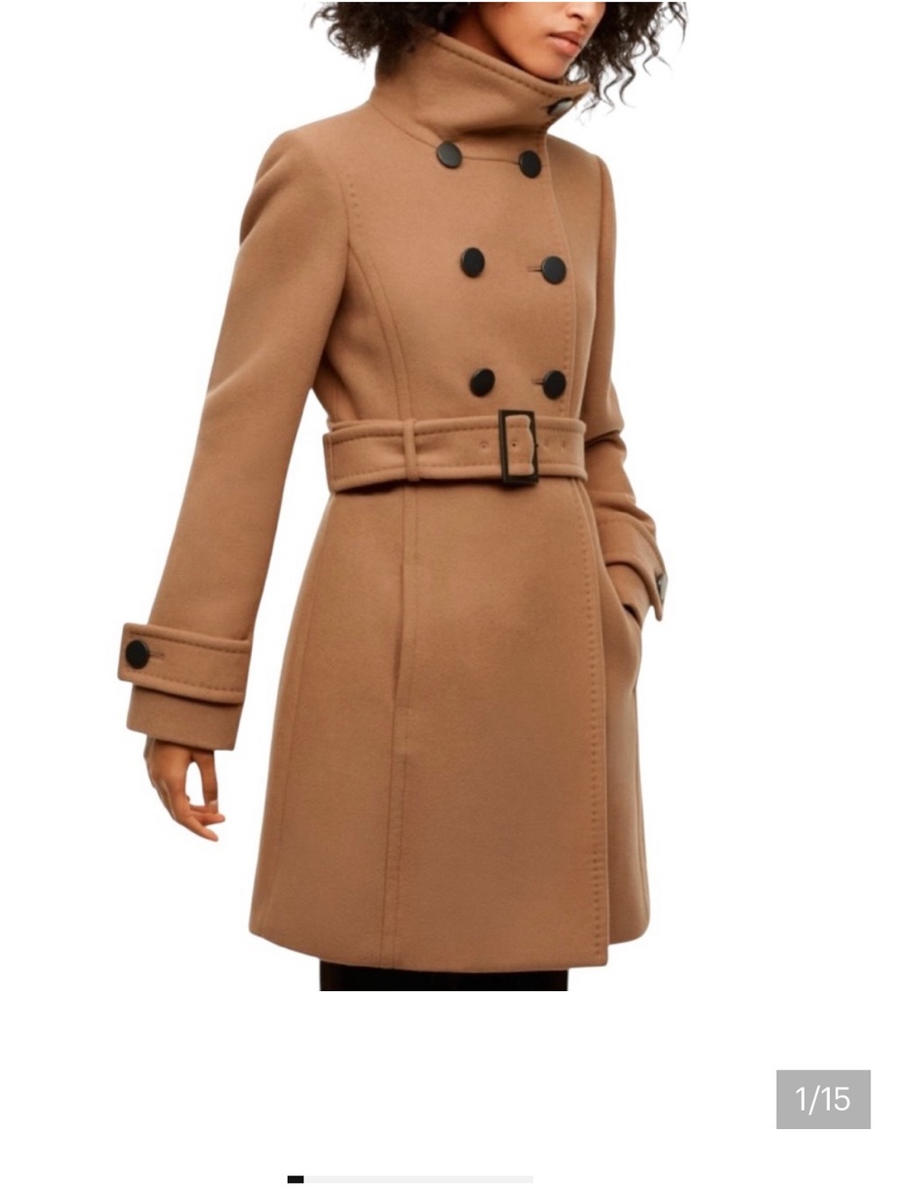 Aritzia Babaton Bromley Double-Breasted Belted Coat